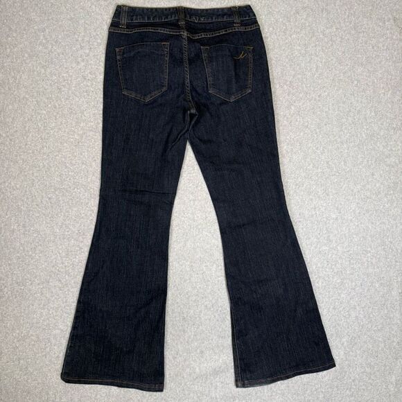 INC Concepts Women's Size 4 Regular Fit Flare Wide Leg Blue Denim Jeans - Picture 10 of 10